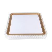 Plafon Nordecor Kenle 2668 Quadrado Led Bivolt Dourado Fosco Dourado Fosco 2668 - 1