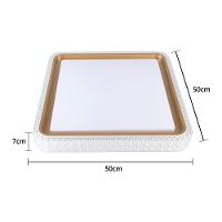 Plafon Nordecor Kenle 2668 Quadrado Led Bivolt Dourado Fosco Dourado Fosco 2668 - 2