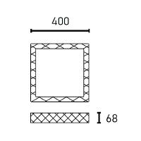 Plafon Led Blumenau Shine Pontilhado De Sobrepor Com Ajuste De Cor 24w Bivolt Translúcido - 2