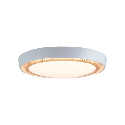 Plafon Led Blumenau àurea De Sobrepor 24w Bivolt Branco - Dourado
