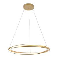 Lustre Pendente Nordecor Euni 2871 60cm Dourado Fosco Led Bivolt - 3
