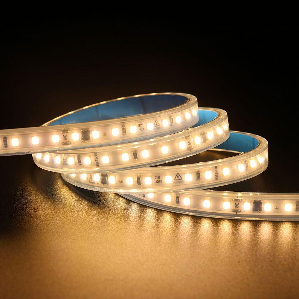 Fita De Led Nordecor Com 100 Metros Ip65 120leds-m 10w 127v 3000k Luz Amarela - 3