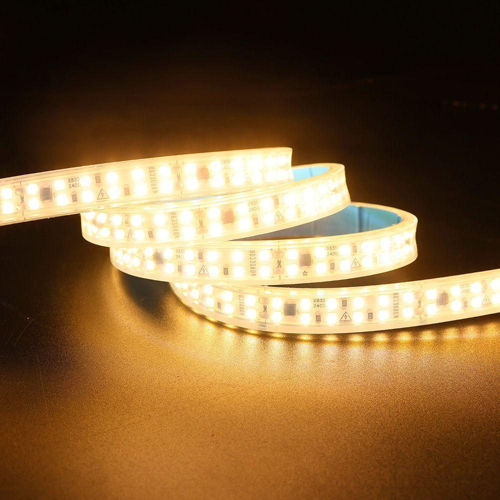 Fita De Led Nordecor Com 50 Metros Ip65 240leds-m 16w 127v 3000k Luz Amarela - 3