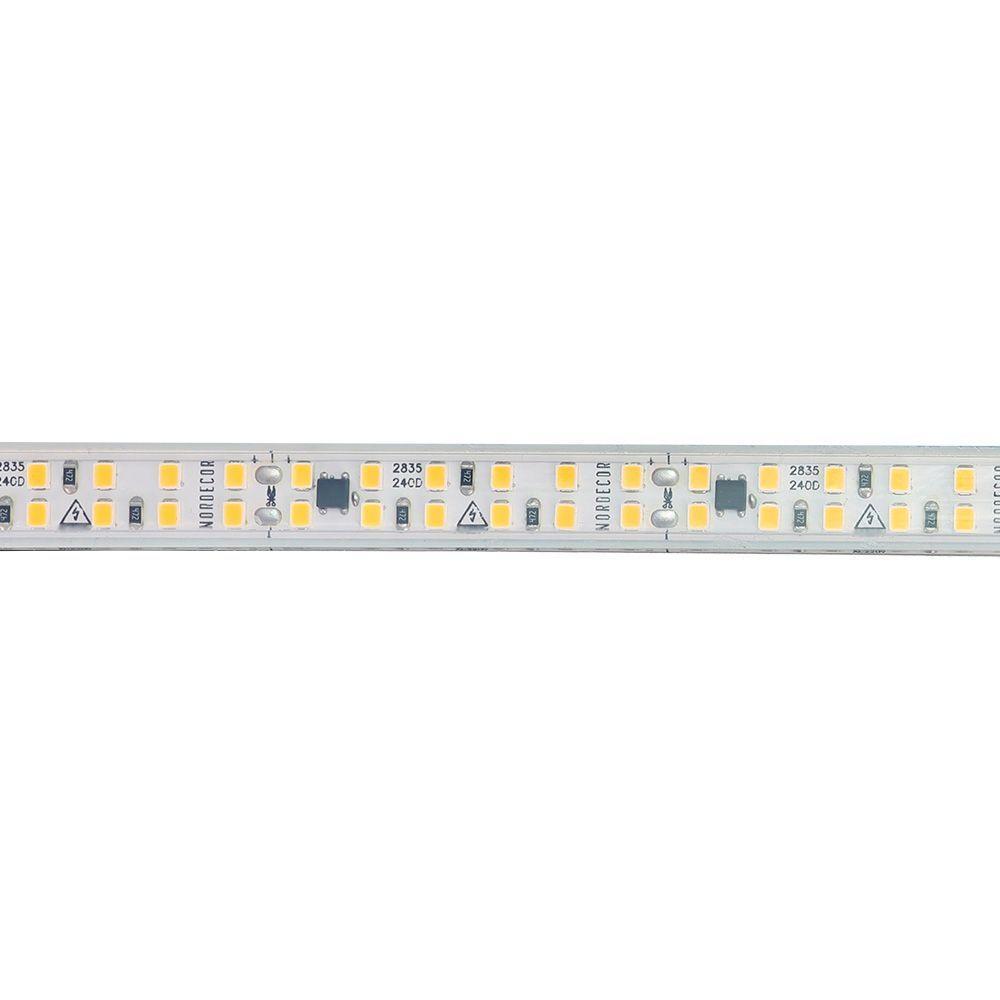 Fita De Led Nordecor Com 50 Metros Ip65 240leds-m 16w 127v 3000k Luz Amarela - 4