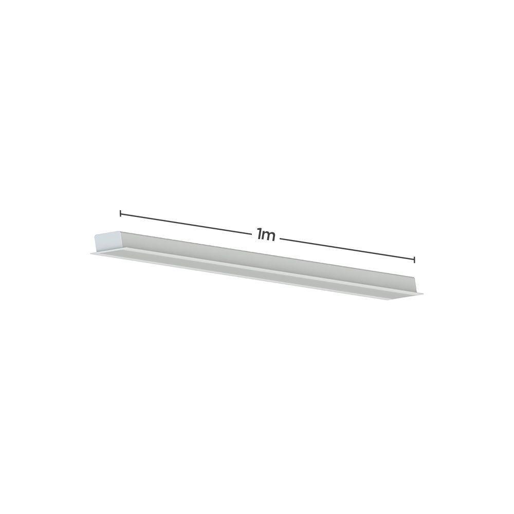 Perfil De Led De Embutir Save Energy Lls Flex Ii 1 Metro Com Led 4000k Luz Neutra Branco - 2