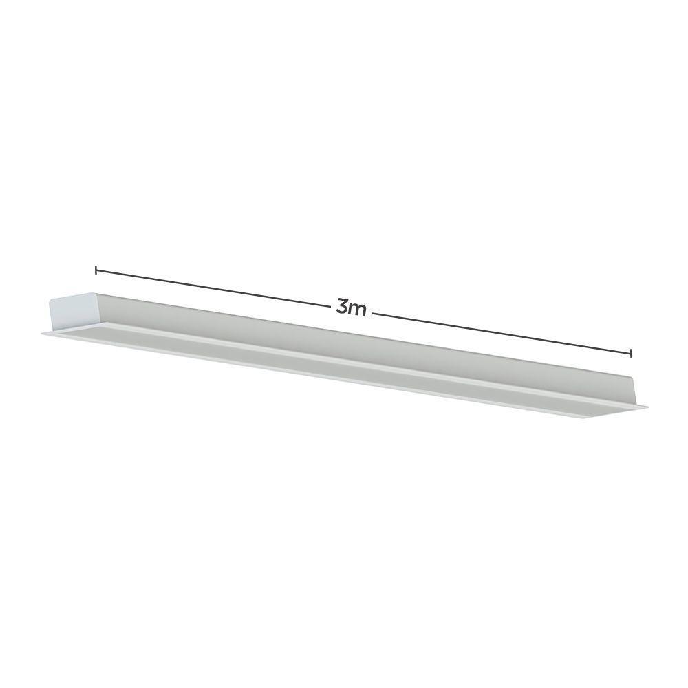 Perfil De Led De Embutir Save Energy Lls Flex Ii 3 Metros Com Led 4000k Luz Neutra Branco - 2