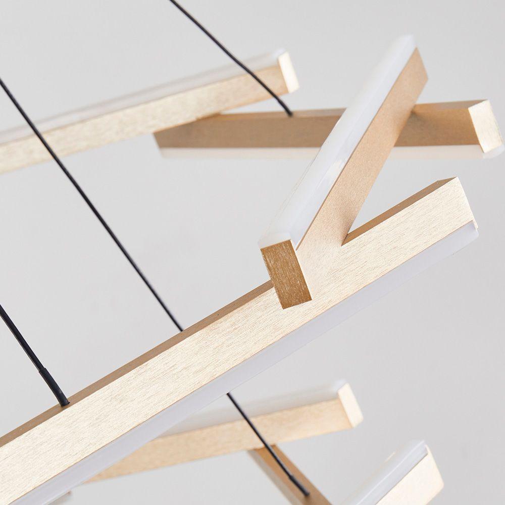 Lustre Pendente Nordecor Wida 2785 Preto - Ouro Champagne Led Bivolt Preto - Ouro Champagne 2785 - 4