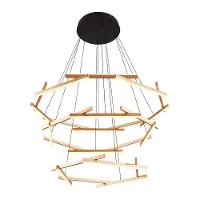 Lustre Pendente Nordecor Wida 2785 Preto - Ouro Champagne Led Bivolt Preto - Ouro Champagne 2785 - 3