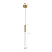 Lustre Pendente Nordecor Vanna 2395 Dourado Led Bivolt Dourado 2395 - 2