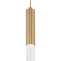Lustre Pendente Nordecor Vanna 2395 Dourado Led Bivolt Dourado 2395 - 4