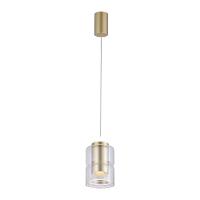 Lustre Pendente Nordecor Roz 2698 Dourado Fosco Led Bivolt Dourado Fosco 2698 - 3