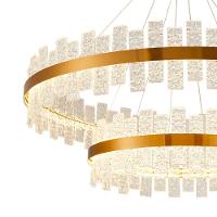 Lustre Pendente Nordecor Lowy 2763 Dourado Brilho Led Bivolt - 4