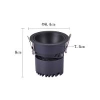 Spot De Embutir Nordecor Zagle Redondo Led Alto Irc 97 10w Bivolt Preto 2700k Luz Amarela - 2