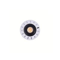 Spot De Embutir Nordecor Zagle No-frame Redondo Led Alto Irc 97 5w Bivolt Preto 2700k Luz Amarela - 3