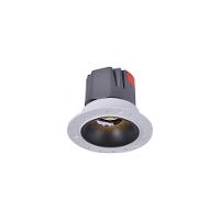 Spot De Embutir Nordecor Zagle No-frame Redondo Led Alto Irc 97 10w Bivolt Preto 2700k Luz Amarela - 1