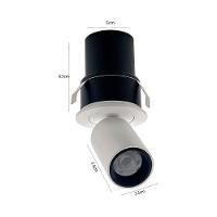 Spot De Embutir Retrátil Nordecor Mali Led Alto Irc 90 5w Bivolt Branco 3000k Luz Amarela 6546 - 6