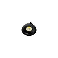 Spot De Embutir Para Móvel Nordecor Elysa Mini Redondo Led 3w Bivolt Preto 3000k Luz Amarela - 1