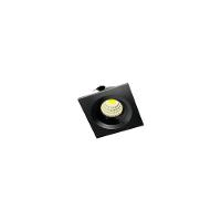 Spot De Embutir Para Móvel Nordecor Elysa Mini Quadrado Led 3w Bivolt Preto 3000k Luz Amarela - 1