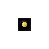 Spot De Embutir Para Móvel Nordecor Elysa Mini Quadrado Led 3w Bivolt Preto 3000k Luz Amarela