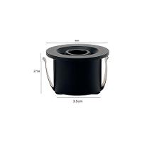 Spot De Embutir Nordecor Ollo Mini Redondo Led Alto Irc 90 1w Bivolt Preto 3000k Luz Amarela 6541 - 2