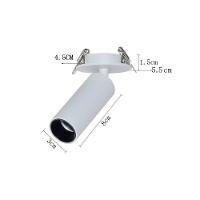 Spot Direcionável De Embutir Nordecor Kona Canopla Redonda Led Alto Irc 97 3w Bivolt Branco 2700k Luz Amarela - 2