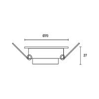 Spot De Led Blumenau Slim Redondo 3w Bivolt 4100k Luz Neutra 80124104 - 2