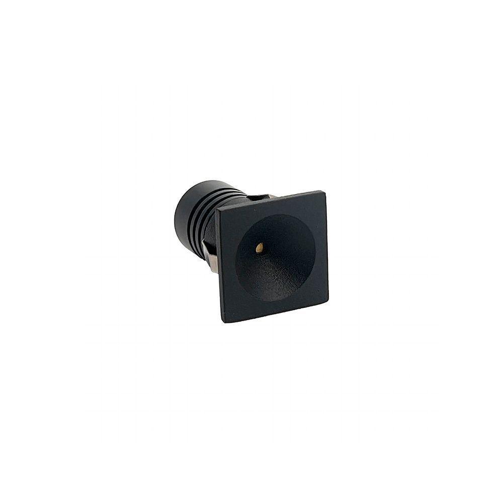 Spot De Embutir Nordecor Auko Ono Mini Quadrado Led Alto Irc 90 1w Bivolt Preto 3000k Luz Amarela 6535 - 1