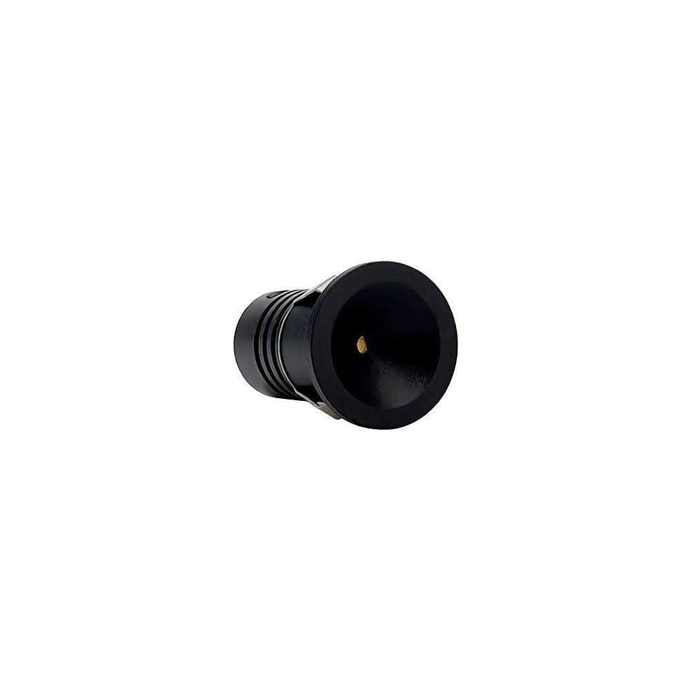 Spot De Embutir Nordecor Auko Ono Mini Redondo Led Alto Irc 90 1w Bivolt Preto 3000k Luz Amarela 6533 - 1