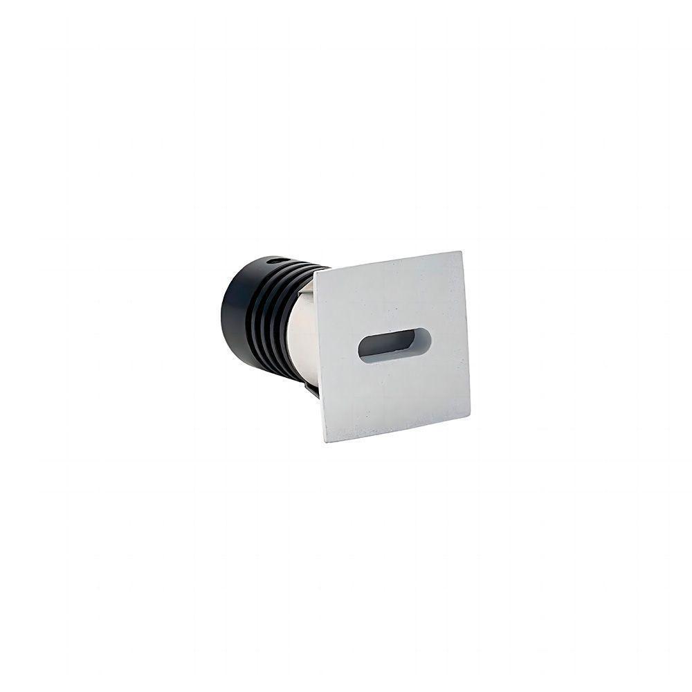 Spot De Embutir Nordecor Domy Ini Mini Quadrado Led Alto Irc 90 1w Bivolt Branco 3000k Luz Amarela 6522 - 1