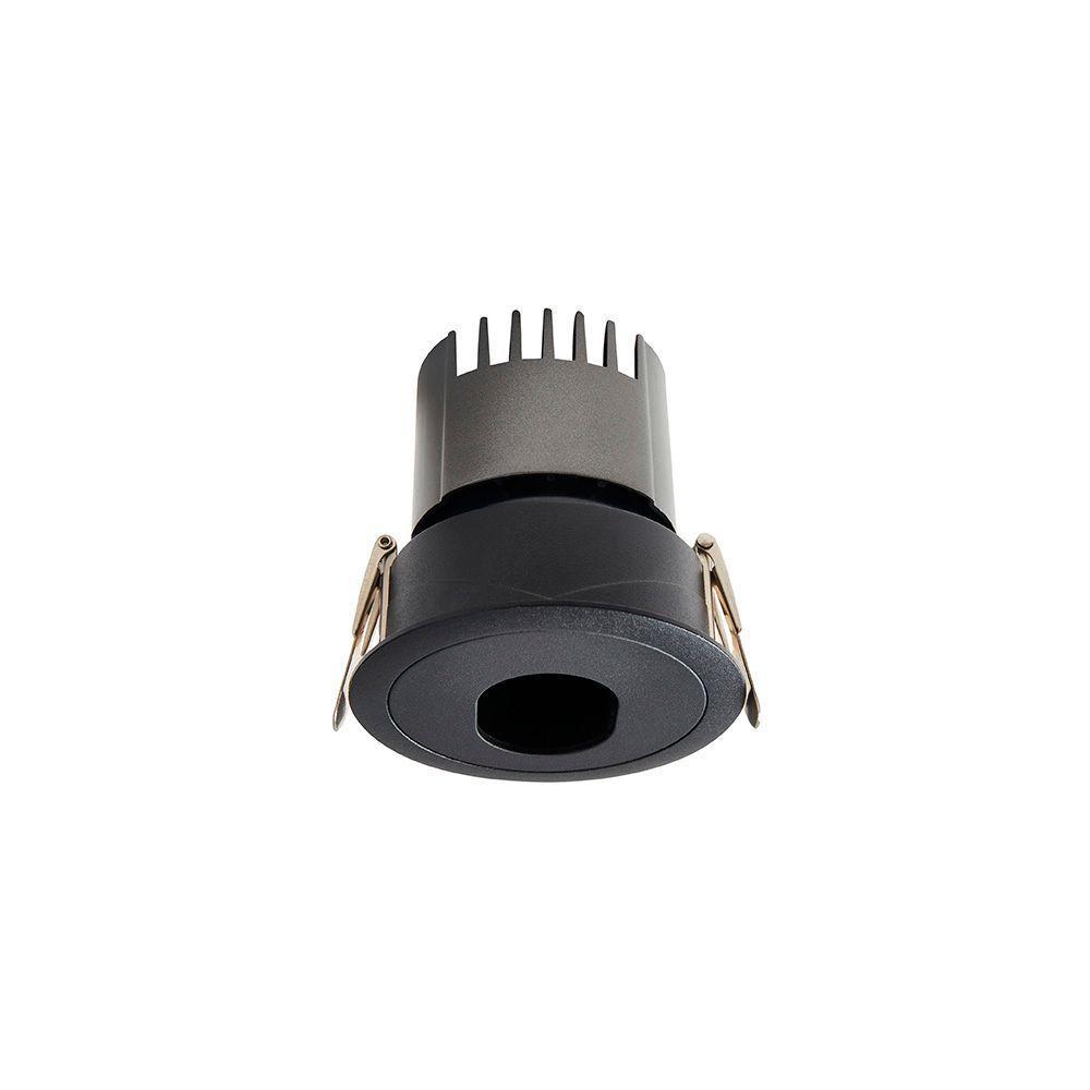 Spot De Embutir Nordecor Mayn Redondo Led Alto Irc 97 10w Bivolt Preto 2700k Luz Amarela 6511 - 5