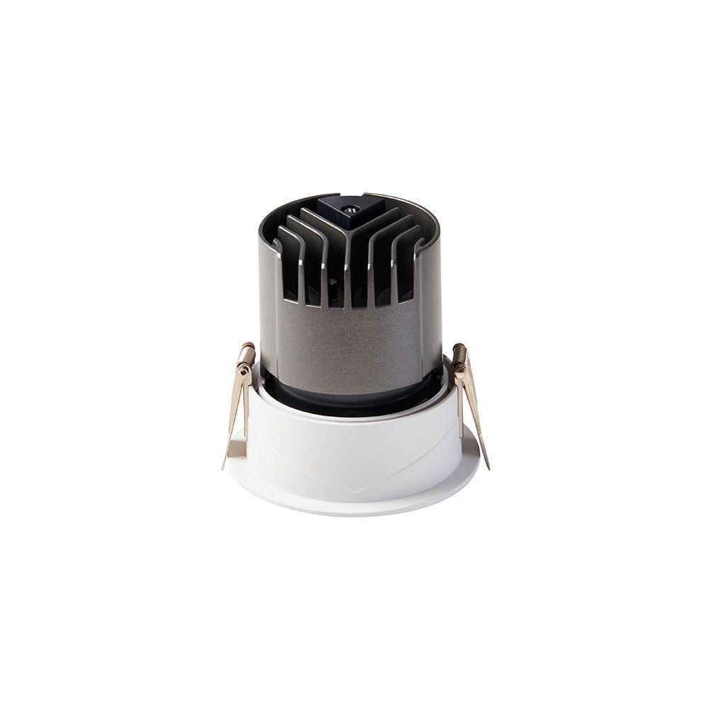 Spot De Embutir Nordecor Mayn Redondo Led Alto Irc 97 10w Bivolt Branco 2700k Luz Amarela 6510 - 3