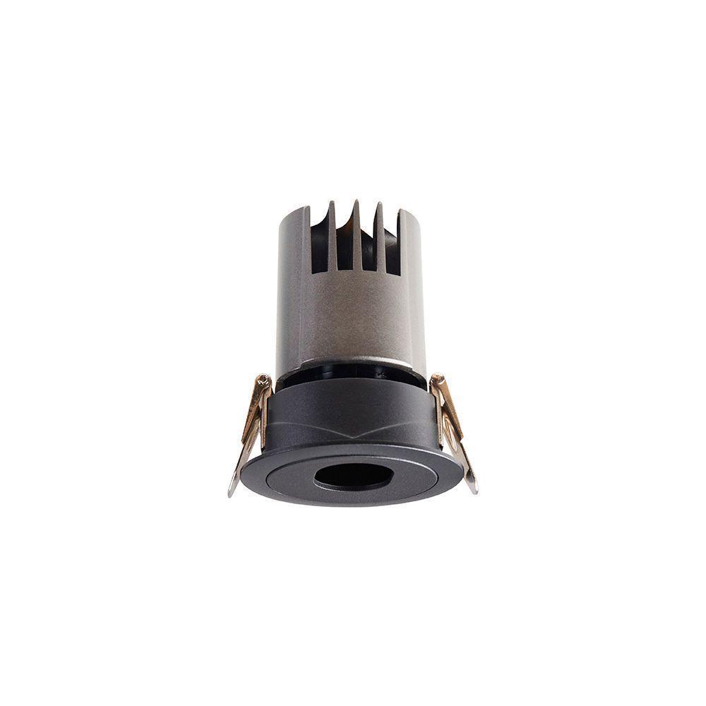 Spot De Embutir Nordecor Mayn Redondo Led Alto Irc 97 7w Bivolt Preto 2700k Luz Amarela 6509 - 5