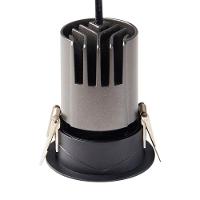 Spot De Embutir Nordecor Mayn Redondo Led Alto Irc 97 7w Bivolt Preto 2700k Luz Amarela 6509 - 3