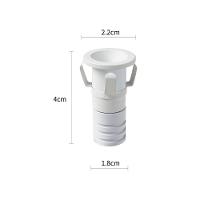 Spot De Embutir Nordecor Noa Mini Redondo Led Alto Irc 90 1w Bivolt Branco 2700k Luz Amarela 6498 - 2