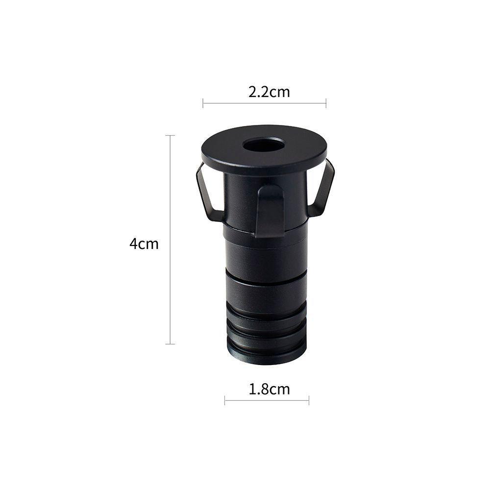 Spot De Embutir Nordecor Noa Ini Mini Redondo Led Alto Irc 90 1w Bivolt Preto 2700k Luz Amarela 6501 - 2