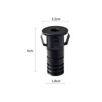 Spot De Embutir Nordecor Noa Ini Mini Redondo Led Alto Irc 90 1w Bivolt Preto 2700k Luz Amarela 6501 - 2