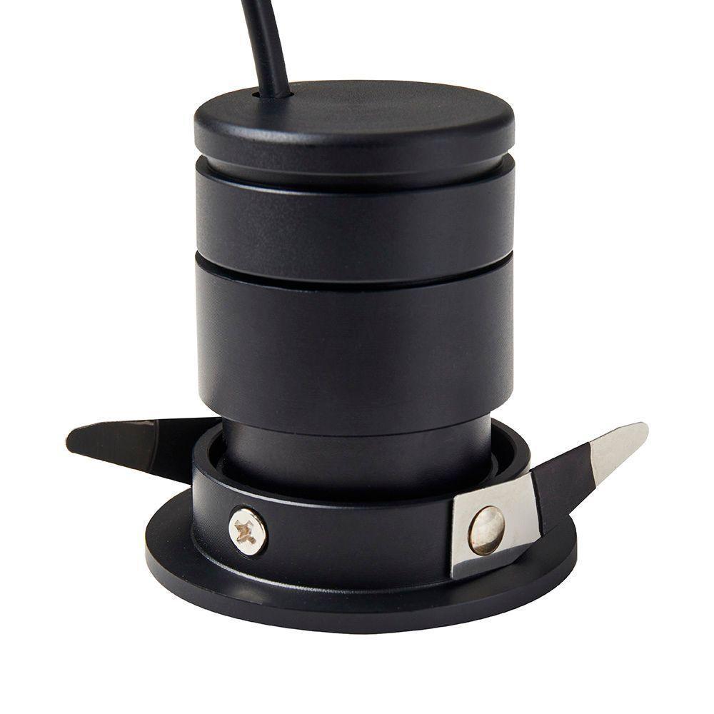 Spot De Embutir Nordecor Lun Redondo Led Alto Irc 90 5w Bivolt Preto 2700k Luz Amarela 6505 - 3