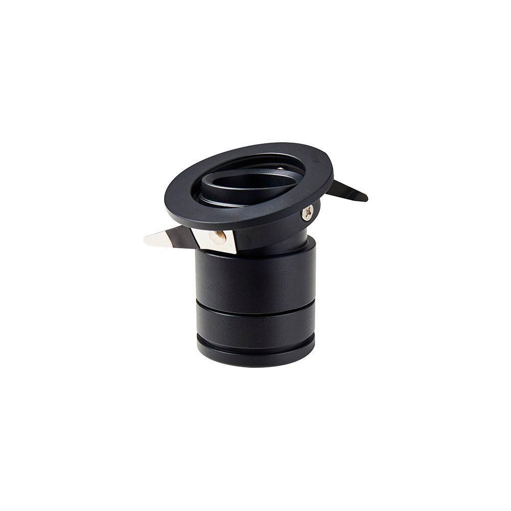 Spot De Embutir Nordecor Lun Redondo Led Alto Irc 90 5w Bivolt Preto 2700k Luz Amarela 6505 - 4