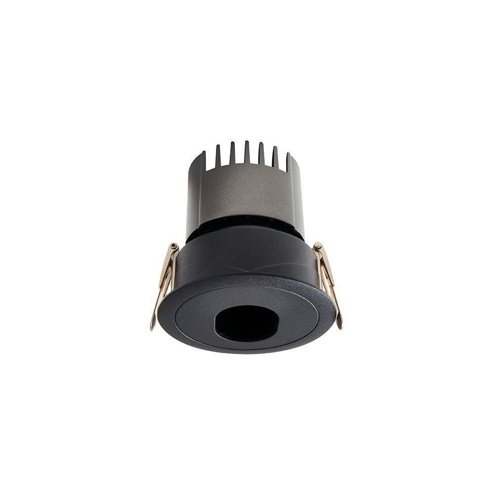 Spot De Embutir Nordecor Zaon Redondo Led Alto Irc 97 10w Bivolt Preto 2700k Luz Amarela 6515 - 5
