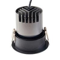 Spot De Embutir Nordecor Zaon Redondo Led Alto Irc 97 10w Bivolt Preto 2700k Luz Amarela 6515 - 3