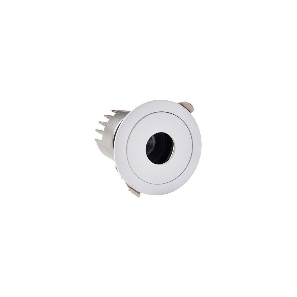 Spot De Embutir Nordecor Zaon Redondo Led Alto Irc 97 7w Bivolt Branco 2700k Luz Amarela 6512 - 1