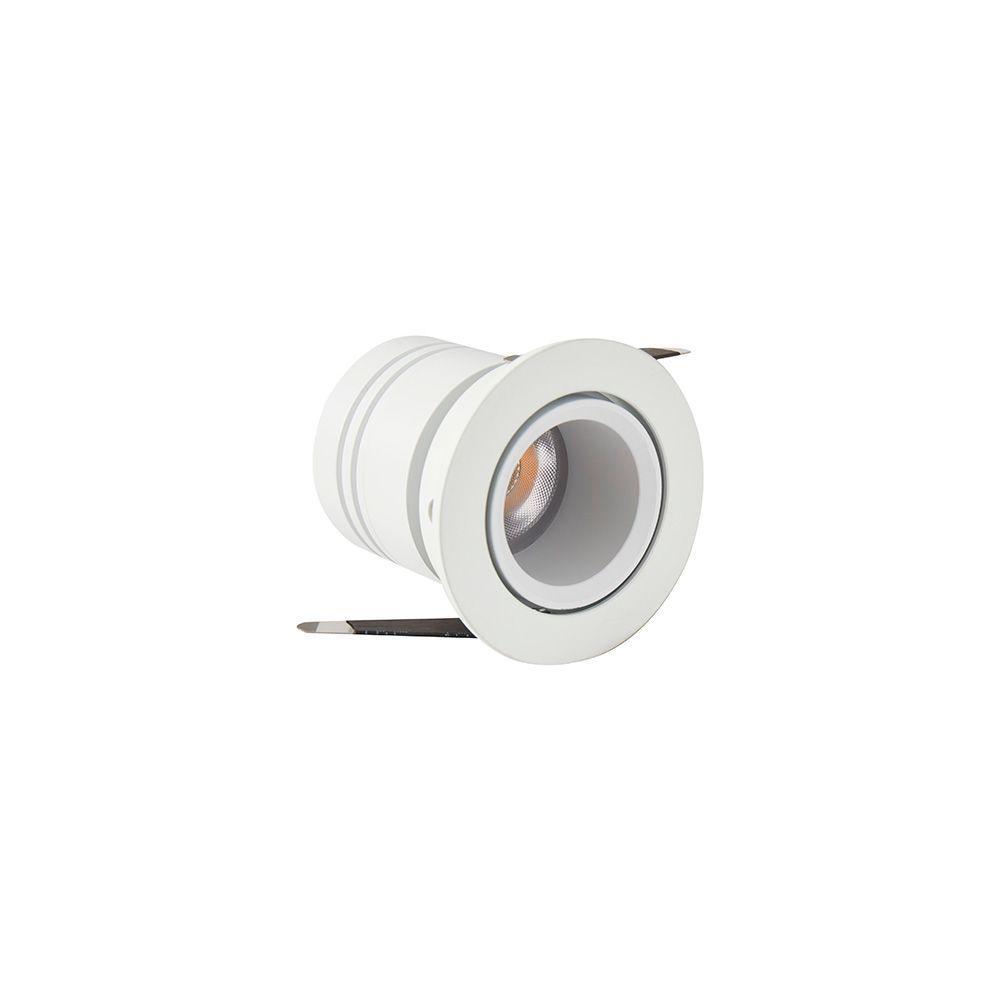 Spot De Embutir Nordecor Lun Redondo Led Alto Irc 90 10w Bivolt Branco 2700k Luz Amarela 6506 - 1