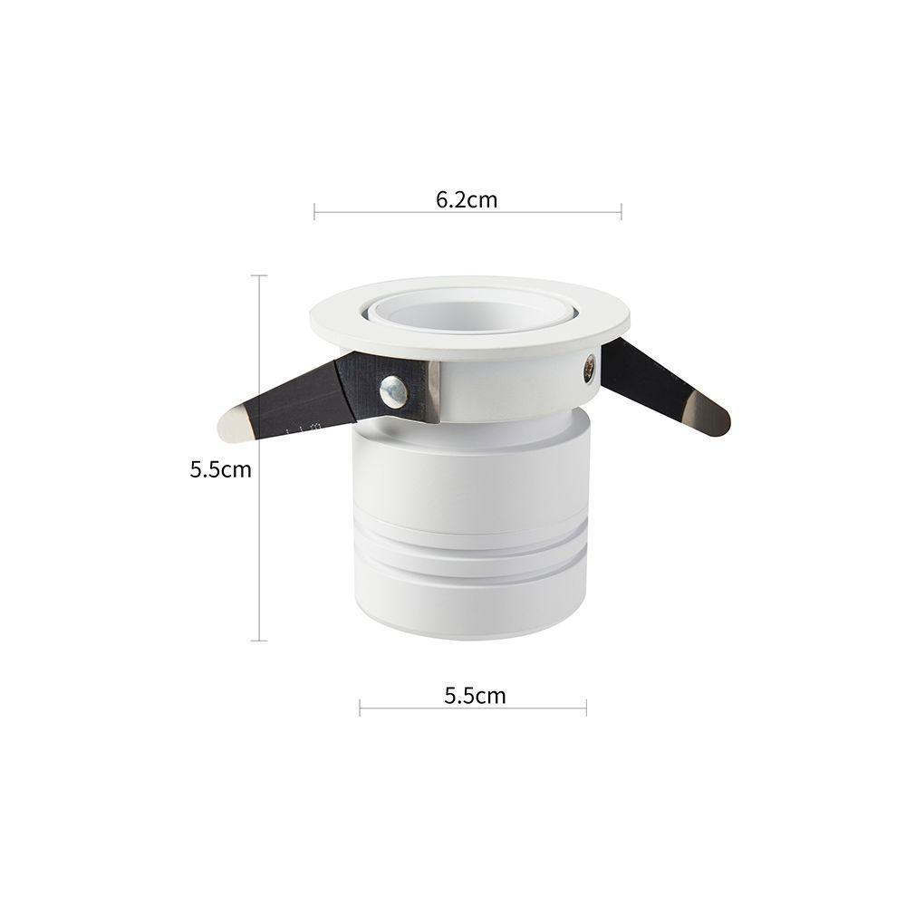 Spot De Embutir Nordecor Lun Redondo Led Alto Irc 90 10w Bivolt Branco 2700k Luz Amarela 6506 - 2