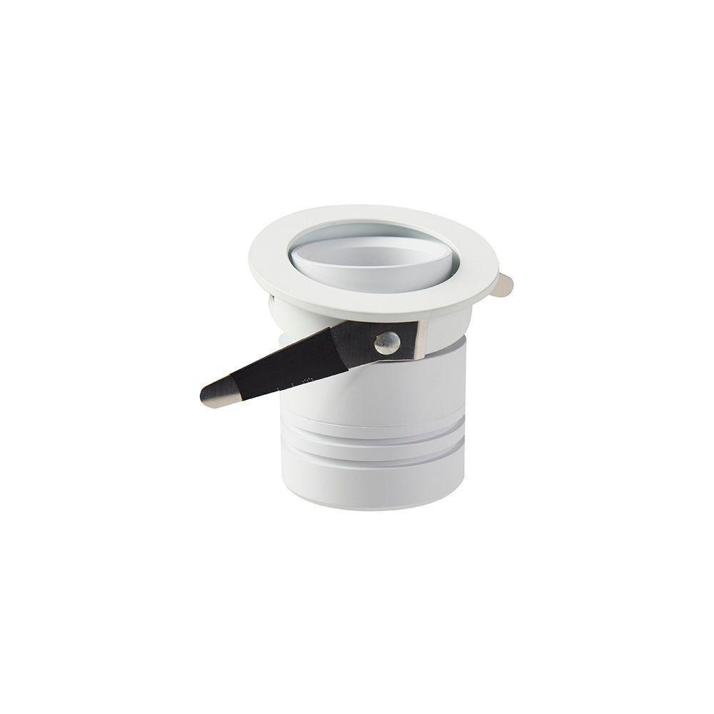 Spot De Embutir Nordecor Lun Redondo Led Alto Irc 90 10w Bivolt Branco 2700k Luz Amarela 6506 - 3