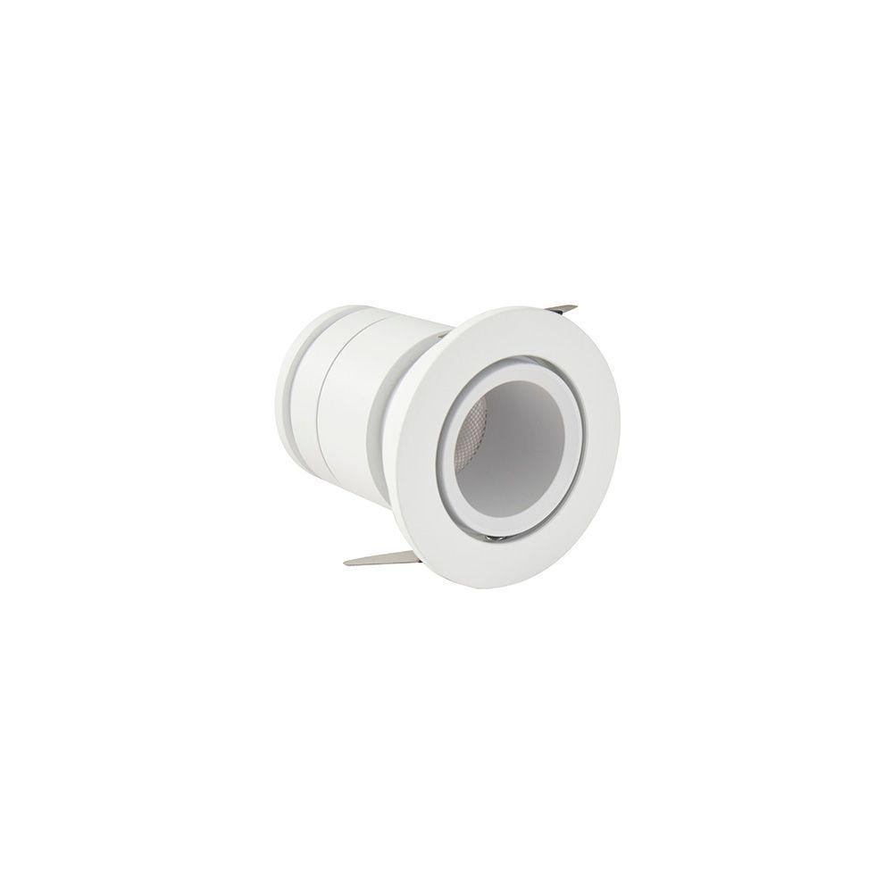 Spot De Embutir Nordecor Lun Redondo Led Alto Irc 90 5w Bivolt Branco 2700k Luz Amarela 6504 - 1