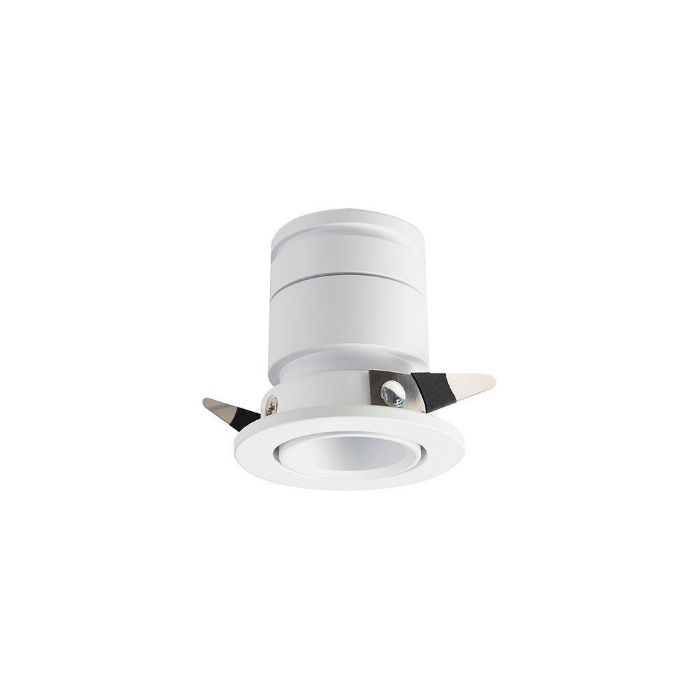 Spot De Embutir Nordecor Lun Redondo Led Alto Irc 90 5w Bivolt Branco 2700k Luz Amarela 6504 - 4