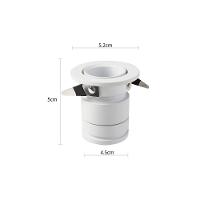 Spot De Embutir Nordecor Lun Redondo Led Alto Irc 90 5w Bivolt Branco 2700k Luz Amarela 6504 - 2