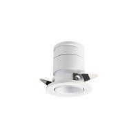 Spot De Embutir Nordecor Lun Redondo Led Alto Irc 90 5w Bivolt Branco 2700k Luz Amarela 6504 - 4
