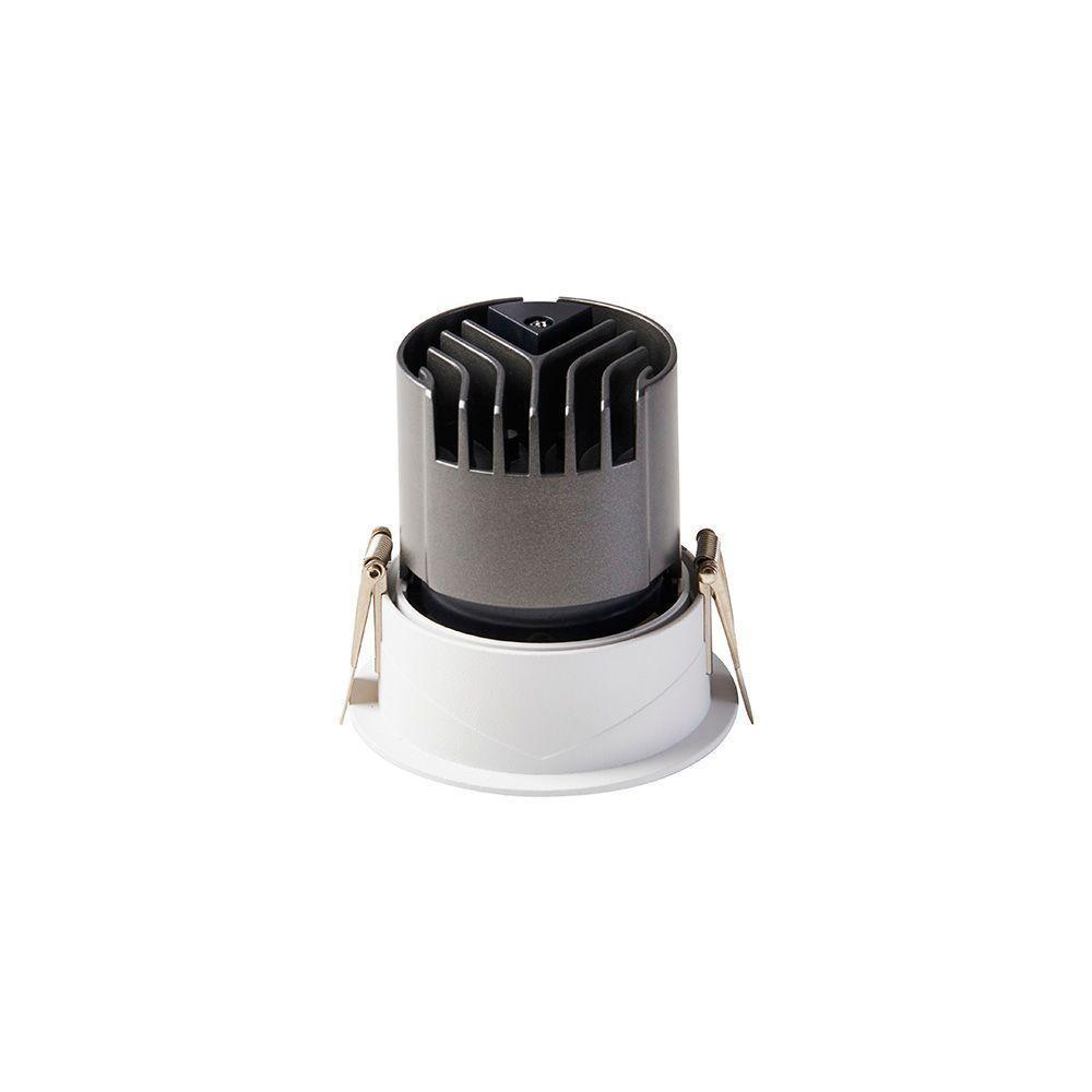 Spot De Embutir Nordecor Zaon Redondo Led Alto Irc 97 10w Bivolt Branco 2700k Luz Amarela 6514 - 2