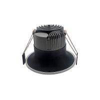 Spot De Embutir Nordecor Eton Mini Redondo Led Alto Irc 90 7w Bivolt Preto 3000k Luz Amarela 6549 - 1